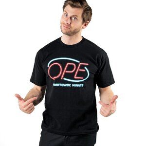 NWOT Ope Manitowoc Minute Graphic T Shirt Size Medium Midwest Comedy